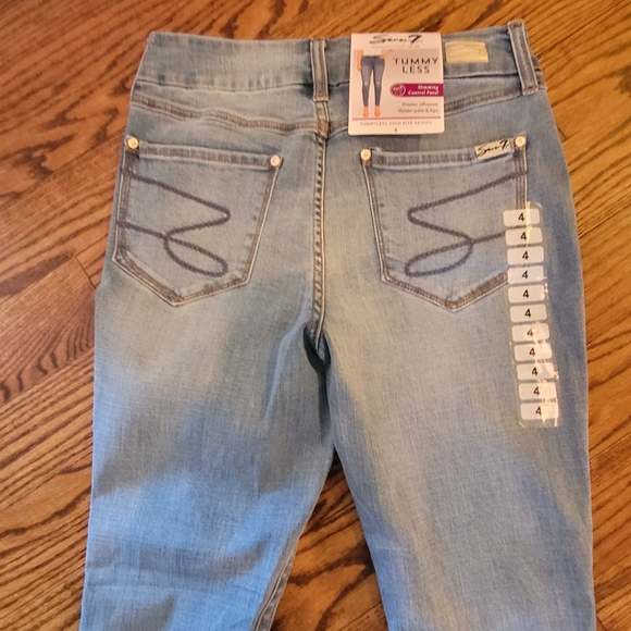 WomensSeven7 size 4 tummyless rupped skinny jeans - Picture 7 of 13